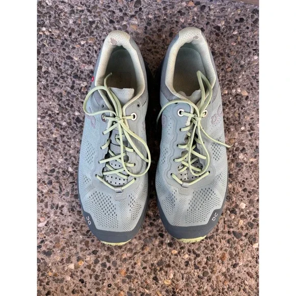 On Cloudventure Trail Running Shoes Women 7 Moss Olive Green Swiss Engineering - Picture 7 of 10